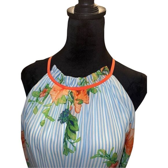 Be by Chetta B Striped floral maxi dress size 16 - Picture 4 of 8